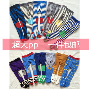 ins春秋纯棉大pp婴儿连裤袜男宝宝连裤袜子纯棉长筒袜儿童打底裤