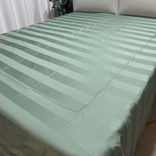 孤品捡漏 120支纯棉贡缎床单 100%长绒棉缎条外贸 1.5米1.8米床