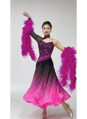 懒猫onue高端定制舞服【MM779】摩登舞赛服国标舞比赛华尔兹舞裙