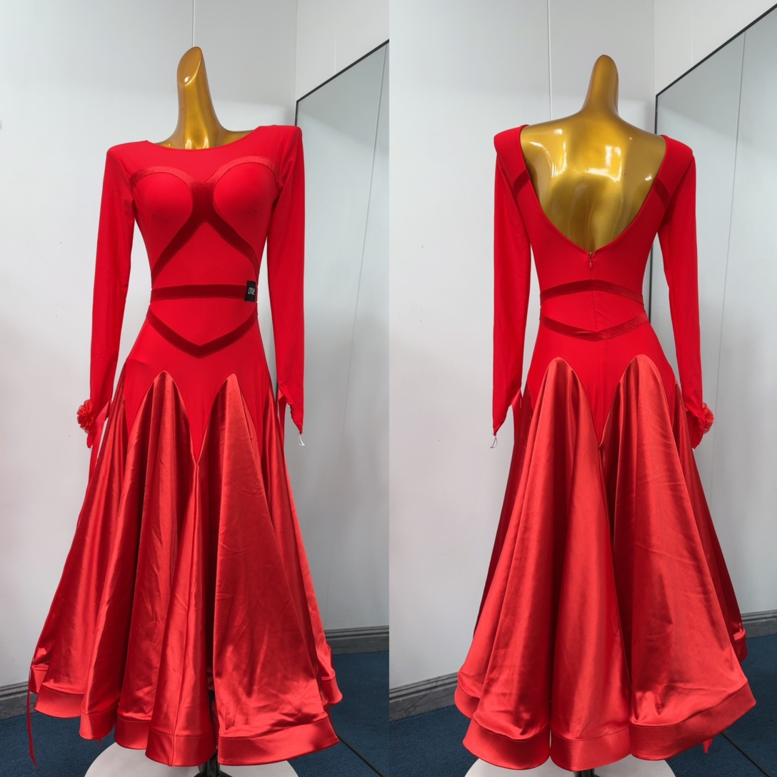 onue高级定制摩登舞服连衣裙舞台演出/舞蹈服装定