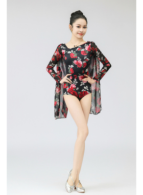 懒猫onue高端定制【MM000335-1】摩登舞连体上衣经典花色国标舞服