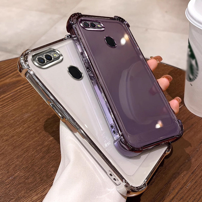 四角气囊防摔适用oppoa7手机壳透明a7保护套男女pbfm00外壳全包软男女款ins全包软防摔tpu适用于简约个性网红