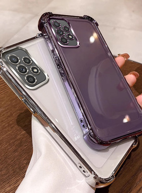 四角气囊防摔适用三星A33手机壳5g透明Galaxy A33保护套.外壳简约ins风全包软壳tpu硅胶个性网红可爱情侣女款