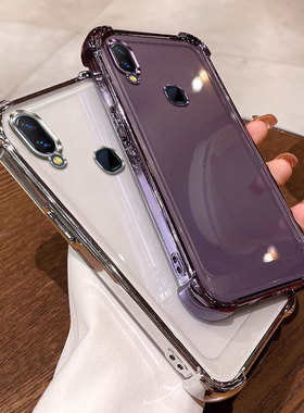 四角气囊防摔适用vivoz3i手机壳透明z3i保护套v1813a外壳v1813t壳简约ins风全包软壳tpu硅胶个性网红可爱情侣