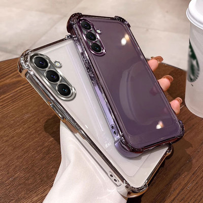 四角气囊防摔适用三星a17手机壳5g透明galaxy a17 5g软保护套男女ins风全包软壳tpu硅胶个性网红可爱情侣女款