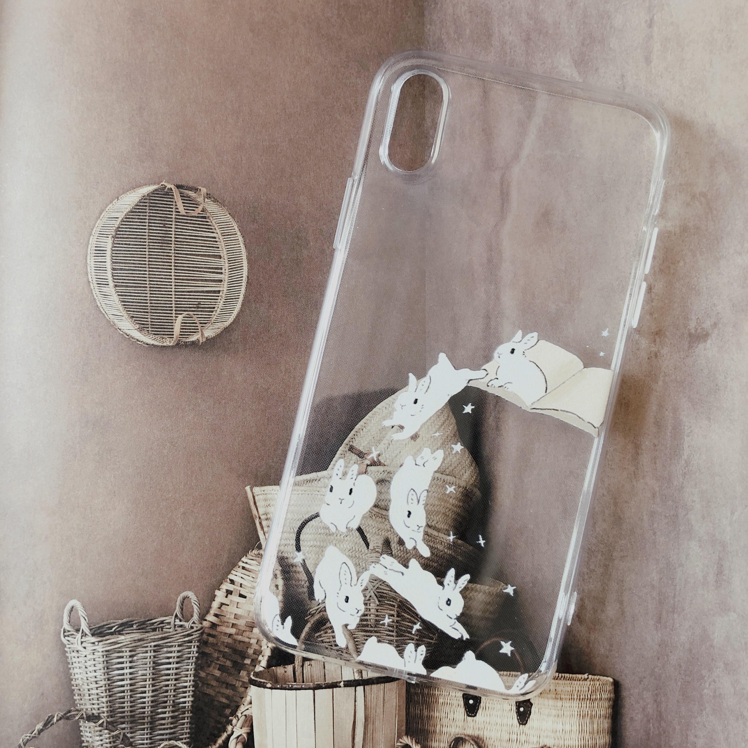 小心撒野 逃跑小兔兔 适用于iPhone16苹果17promax透明软壳苹果/华为/小米/OPPO/VIVO全包手机壳