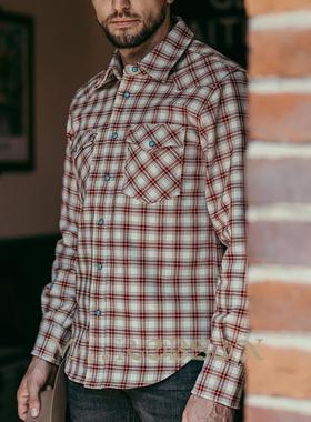 【14.7盎司】MTROBSON 重磅厚实美式复古长袖 美式西部衬衫高密度