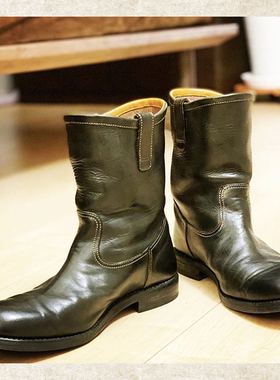 【Guidi小牛皮】MOTO工程师 工装靴 日产手工靴 皮靴 皮鞋 516001