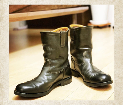 【Guidi小牛皮】MOTO工程师 工装靴 日产手工靴 皮靴 皮鞋 516001