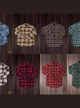 【清仓特惠】Filson重磅法兰绒复古工装格纹男士衬衫11010689