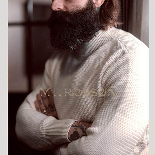 美丽奴羊毛中领套头衫MTROBSON