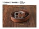 日产 高端手工复古皮带腰带 WORKS DH5536 国内现货 VINTAGE