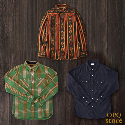 【特价清仓】THE FLAT HEAD 平头 美式复古衬衫