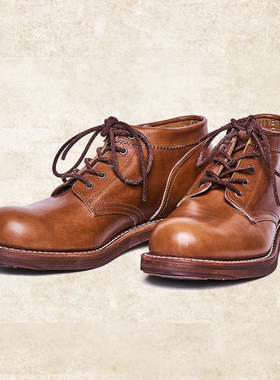 茶芯马皮款】ROLLING DUB TRIO 德永胜也 A01 工装靴 日产手工靴