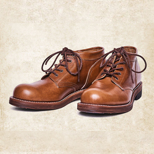 TRIO 德永胜也 A01 茶芯马皮款 靴 DUB 工装 日产手工靴 ROLLING