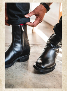 【现货】ROLLING DUB TRIO工装靴R13 牛皮工装靴手工靴日本牛仔靴