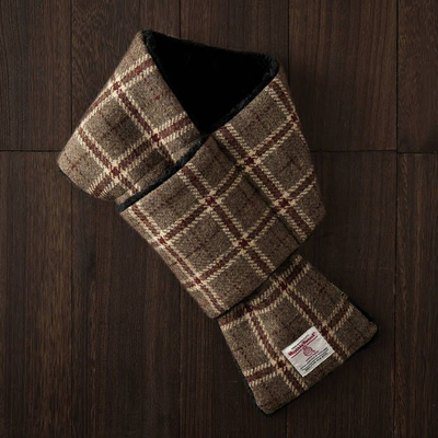 三重保暖哈里斯围巾经典绒棉围脖