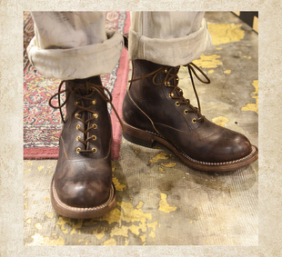 DUB TRIO 工装 现货 靴日产手工靴 R03 ROLLING 做旧 德永胜也