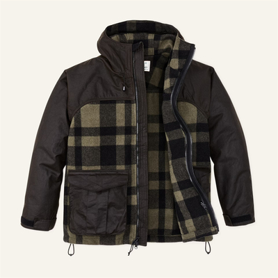 【现货】Filson 高性能配置 24oz麦基诺羊毛油蜡猎装防水连帽夹克