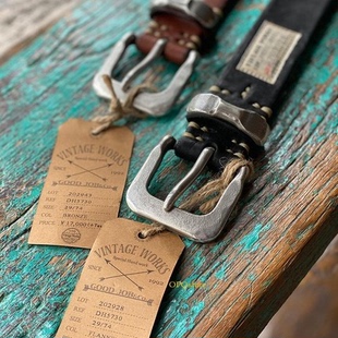 国内现货 日产 VINTAGE DH5730 高端手工复古皮带腰带 WORKS