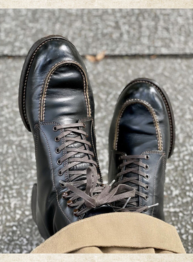 THE 2 MONKEYS 小牛皮 工装靴 日本 手工靴 轻量化皮靴 TM72924