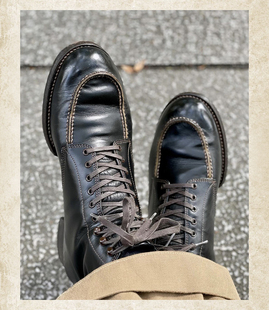 THE 2 MONKEYS 小牛皮 工装靴 日本 手工靴 轻量化皮靴 TM72924