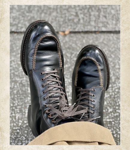 THE 2 MONKEYS 小牛皮 工装靴 日本 手工靴 轻量化皮靴 TM72924