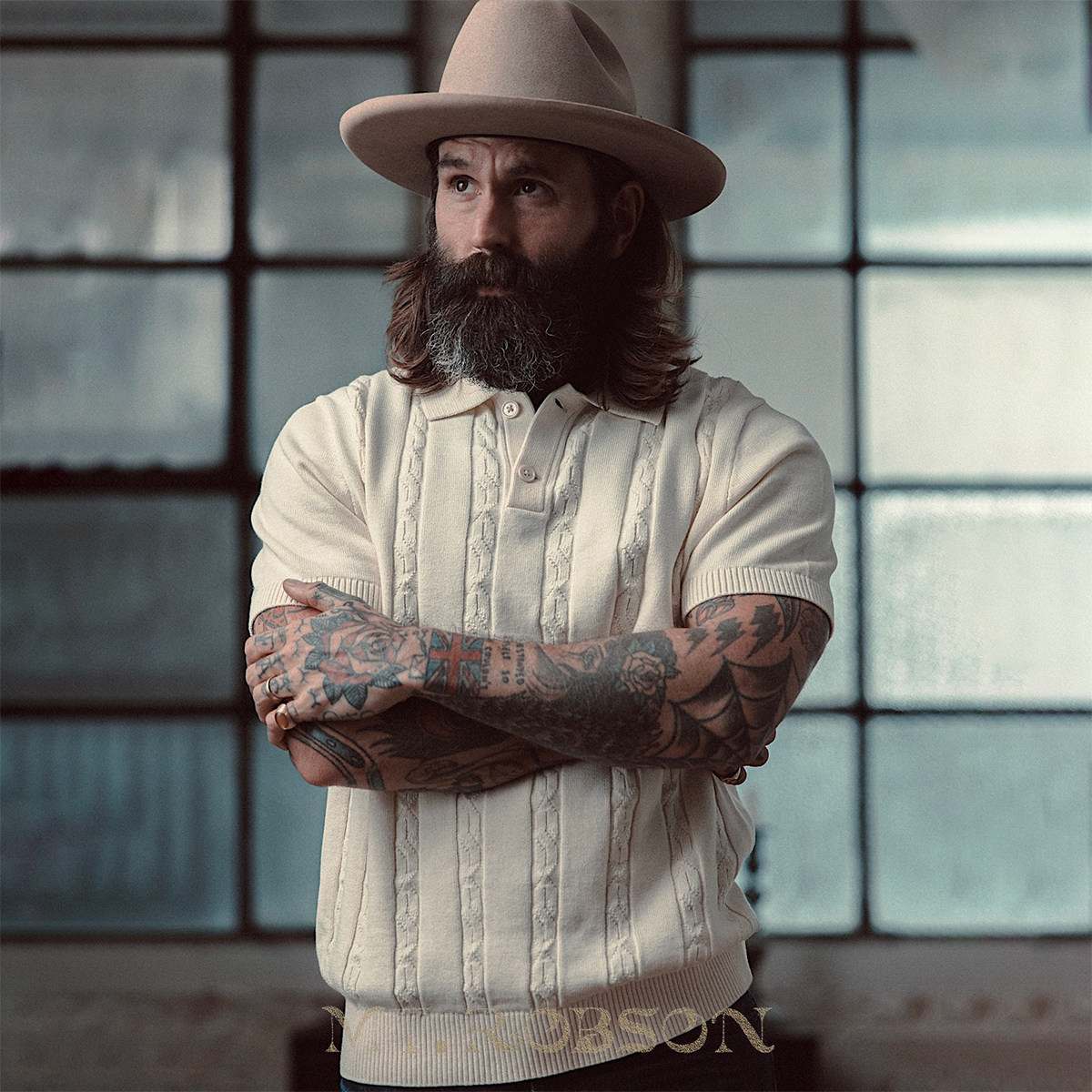 【纯棉机织】MTROBSON 重磅精梳棉短袖美式复古 阿兰 Polo衫纽绳