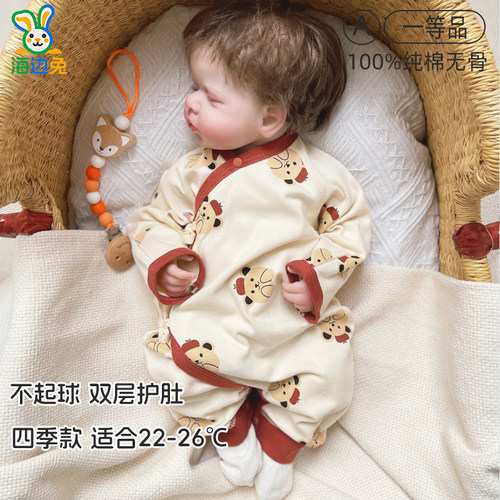 懿祺原创婴儿纯棉连体衣四季新款