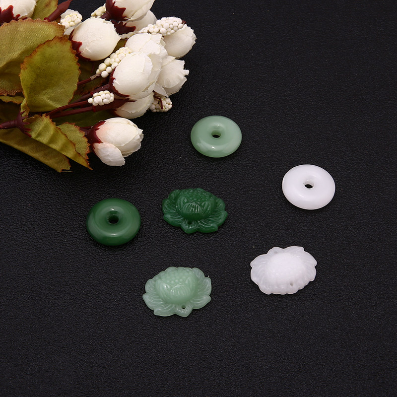 Jade Lotus Lotus Ping An buckle DIY manual bride Pendant Hanfu Pendant Jewelry Accessories Material Sciencein the Accessories/Fashion Jewelry,  DIY Fitting , Other DIY Jewelry Accessories  category - from Buy2taobao.com to provide professional Taobao agent buy service