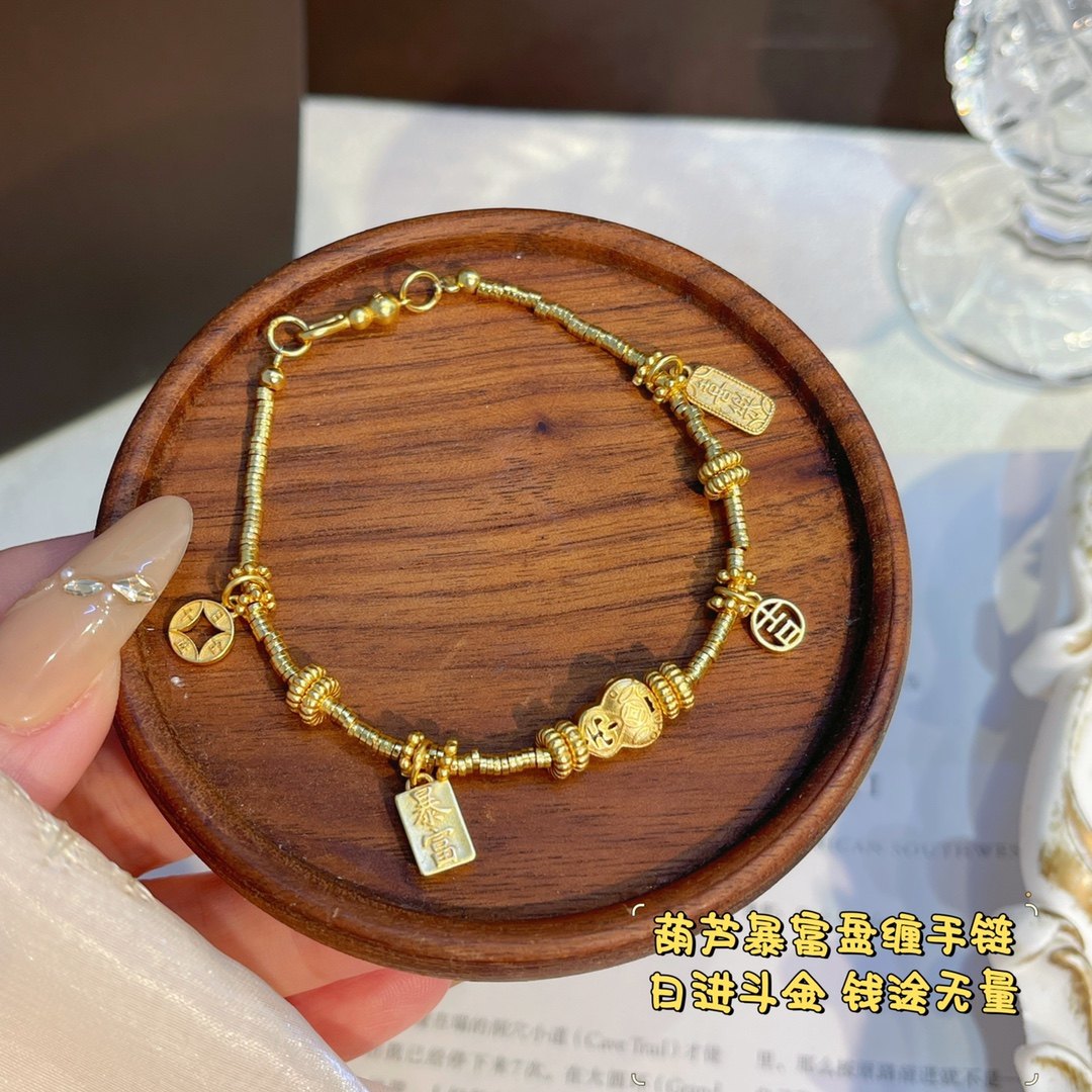 暴富盘缠手链高级感新中式手串