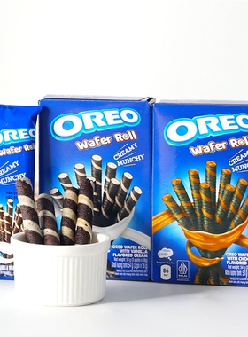 越南进口OREO奥利奥香草巧克力味注心饼干网红办公室休闲解馋零食