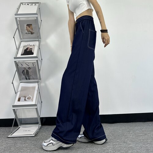 高个子175加长版阔腿牛仔裤女