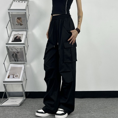 高个子175加长版黑色美式工装裤
