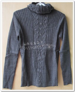 品牌女装折扣正品2025春装新款时尚简洁百搭纯色打底修身弹力毛衣