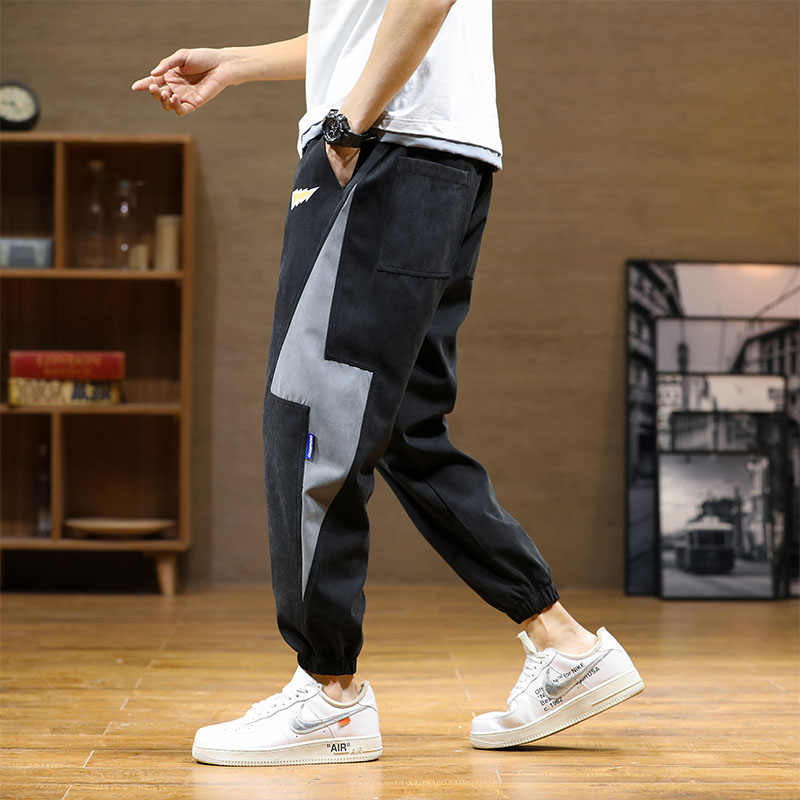 Spring 21 new sports casual pants men's pants large loose Harlan Leggings men's pants