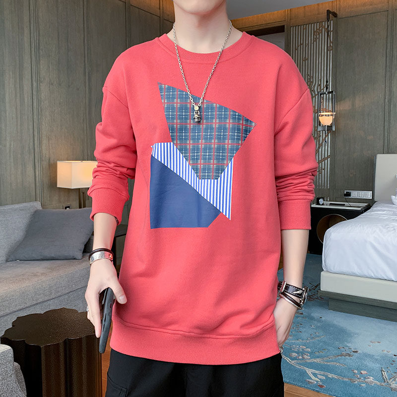 New autumn lazy style loose Pullover crew neck sweater fashion brand personalized print