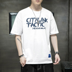 New irregular printing trend men's Cotton Short Sleeve T-Shirt