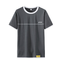 New irregular printing trend men's Cotton Short Sleeve T-Shirt