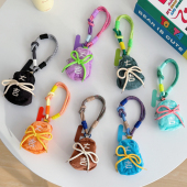 手机夹片挂包手提腕带绳迷你耳机包创意零钱包随身便携收纳包挂件