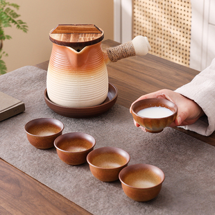 围炉煮茶罐罐壶可干烧大容量电陶炉明火炭炉通用高温陶土烤奶茶壶
