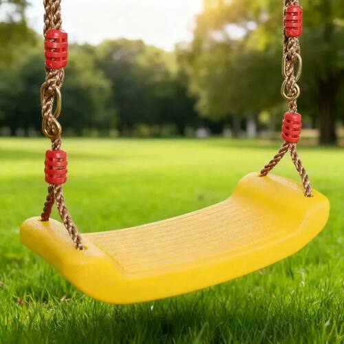 Children's Swing Toy with Height Adjustable Ropes Plastic