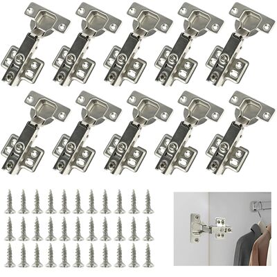 10-40 Pcs Hinges Cold Rolled Steel Hydraulic Cabinet Door
