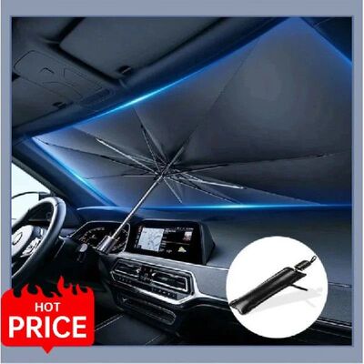 Folding Car Sunshade Umbrella Silver Glue UV Resistant