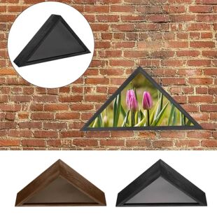 Display Flag Triangle Storage Burial Box Case Wooden