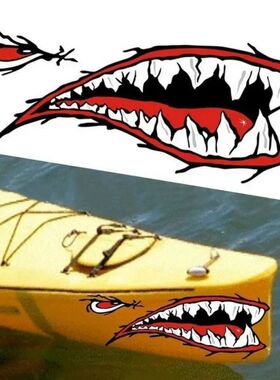 Car Shark Mouth Reflective Automobile Sticker Auto Exterior