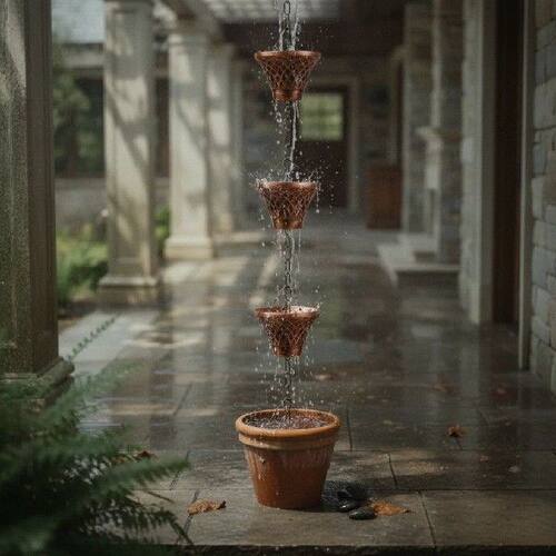 Rain Chain Rustproof Downspout Replacement Decorative Water