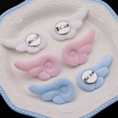 1Pair Small Angel Wings Brooch Japanese Style Sweet Clothes