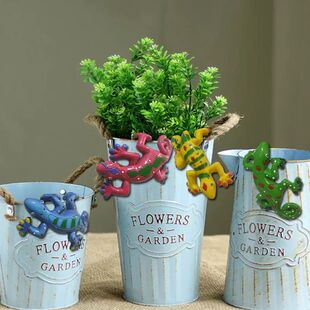 Flowerpot Crawling 2026 set Lizard Pendant Small 4Pcs Decor