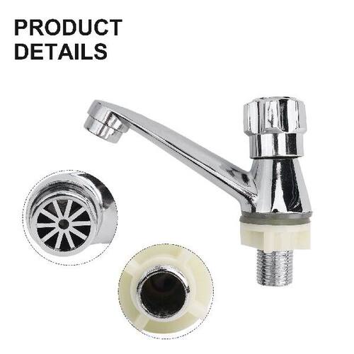 1pc Zinc Alloy Bathroom Wash Basin Faucet Single Hole Cold